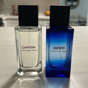 Bath and Body works Men cologne 2 Pack Hero and Canyon